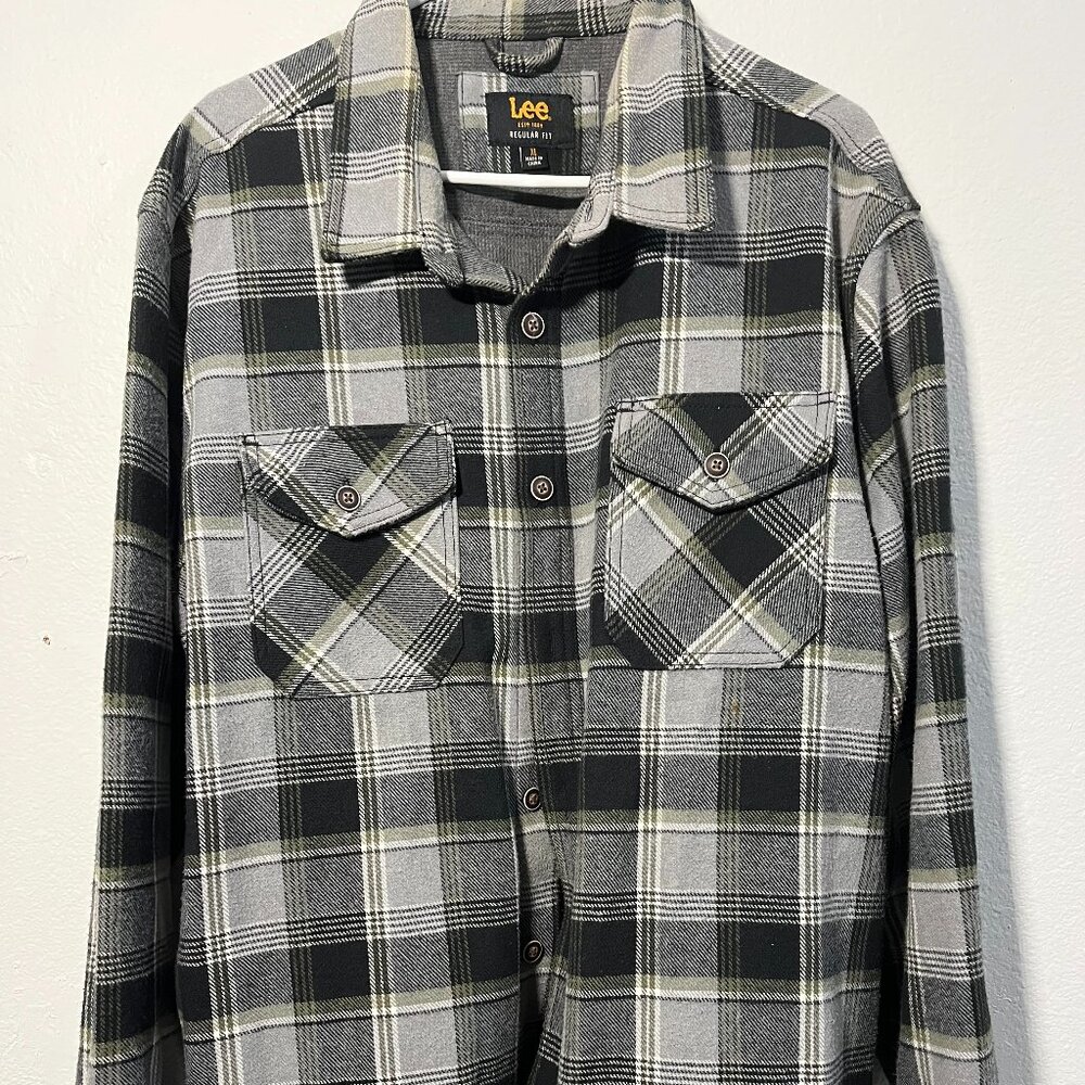 Lee Men's thick flannel shirt jacket